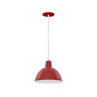 Luminária Pendente Taschibra Design TD 820 1XE27 Vermelha