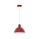 Luminária Pendente Taschibra Design TD 820 1XE27 Vermelha