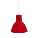 Luminária Pendente Taschibra TD 622/1 E-27 Vermelho