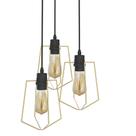 Luminária pendente taschibra trapeze 3xe27
