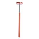 Luminária Pendente Tubo Lavabo Quarto Cama Balcão Luxo Cobre
