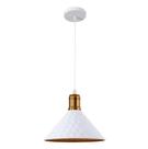 Luminária Pendente WHITE & GOLD CIRCLES 40W - Nitrolux Luminária Pendente WHITE & GOLD CIRCLES 40W - Nitrolux