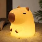 Luminária Pequena Capivara Fofa Tipo de Bateria - Abajur Infantil