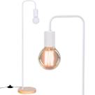 Luminária Piso Coluna 163cm Pedestal Chão Metal Minimalista E27 Gimpo KJTD-722-BRANCO