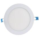 Luminaria Plafon 12w LED Embutir Redonda Branco Quente