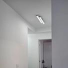 Luminaria Plafon Arandela Duplo 50cm Led Luz Direta Preto ou Branco