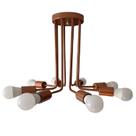 Luminária Plafon Bivolt Aramado 8 Braços 36,5x44cm Sputnik Woods