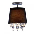 Luminária Plafon com Cristais Redondo 31cm São Paulo Bronzearte