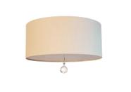 Luminária Plafon Com Cristal Cúpula Cru 30x15 2e27 Bivolts Luminária Plafon Com Cristal Cúpula Cru 30x15 2e27 Bivolts