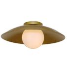Luminária Plafon Cuia (d)50cm (a)20,5cm 1xe27 Bulbo Max 28w Ip20