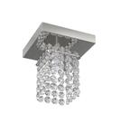 Luminária Plafon De Cristal Quadrado 12cm Balcão Bancada Passa Prato Corredor