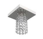 Luminária Plafon De Cristal Redondo 12cm Balcão Bancada Passa Prato Corredor
