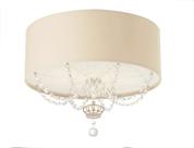 Luminária Plafon Infantil Coroa Cúpula Cáqui 40X15 2E27