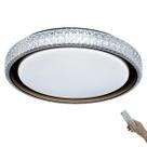 Luminaria Plafon LED 3 Tons Cristal Luxo Controle Remoto Loja Casa Trabalho Residencial Comercial Moderno