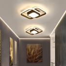 Luminária Plafon LED Teto Pendente Duplo Quadrado Luz Led Sobrepor Preta 29x29cm 26W Difusor Central Luminária Plafon LED Teto Pendente Duplo Quadrado Luz Led Sobrepor Preta 29x29cm 26W Difusor Central