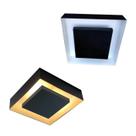 Luminária Plafon Luz Indireta Sobrepor 30cm Preto Para 2 Lâmpadas E27