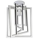 Luminária Plafon Madeira MDF Sala Quarto Cozinha Bivolt E27 LED Retângulo Branco