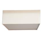 Luminária Plafon Quadrado Cúpula em Tecido 50x50x15