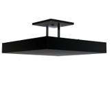 Luminária Plafon Rebatedor Luz Indireta 40cm 4 Lâmpadas Preto RL