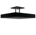 Luminária Plafon Rebatedor Luz Indireta 50cm 4 Lâmpadas Preto RL