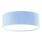 Luminária Plafon Redondo Cúpula em Tecido 50x15