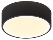Luminária plafon taschibra ring 4x27 preto fosco