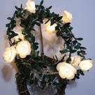 Luminaria Planta Leds 1.5m 10leds rosa flor led luzes da corda de fadas
