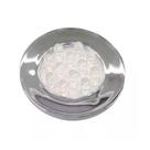 Luminária Pontual Circular Cromada 12 LEDS Branco Puro