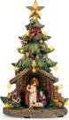 Luminária Presépio Natalino Luz Enfeite Árvore Natal 30cm