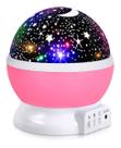 Luminária Projetor Estrela 360º Galaxy Abajur Star Master ROSA Galaxy