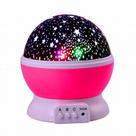 Luminária Projetor Estrela 360º Galaxy Abajur Star Master ROSA Galaxy