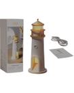 Luminária Projetora da Luz Lua Formato Farol Sensor Presença