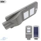 Luminária Publica Placa Solar Lâmpada Led 6000k 60w Luminária Publica Placa Solar Lâmpada Led 6000k 60w