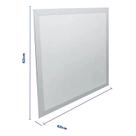 LUMINARIA QUADRADA EMBUTIR LED 48wts 6500K BRANCO FRIO