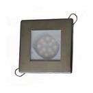Luminária Quadrada Inox 12V Branco Frio