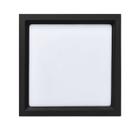 Luminaria quadrado deep sobrepor 17w 3000k plafon preto sth20903pto/30