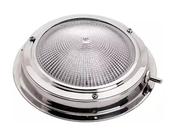 Luminária Redonda LED Com Interruptor 11cm Inox 12v Barco
