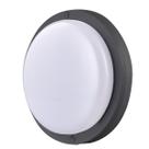 Luminária Redonda Tartaruga Led 12W 6500K Bivolt Preta Luz Branca Fria Kian