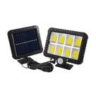 Luminária Refletor Solar Parede 160 Cob Sensor Presença branco-frio 3,7v