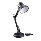 Luminaria regulavel Articulada Escritorio Leitura Base Mesa metal Articulavel Preto