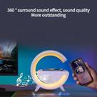 Luminária Rgb Caixa Som G Speaker Carregador Indução Relógio COR:SEM Relógio