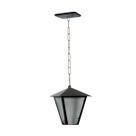 Luminária Romana de Teto Alumínio Fundido Preto 31cm