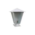 Luminária Romana Parafusar no Muro Alumínio Branco 31cm