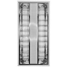 Luminária Sobrepor com Aleta 2x14w P/ tubulares T5 G5 60cm