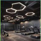 Luminaria Sobrepor Hexagonal Preto ou Branco 110v ou 220v