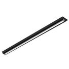 Luminária Sobrepor Tubular 1 Lâmpada Retangular 120cm Preta Lumepetro