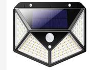 Luminária Solar 100 Led Com Sensor Jardim À Prova D'água Top