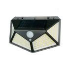 Luminaria Solar 100 Leds Com Sensor Jardim Prova D'água