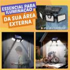 Luminaria solar 100w 360 6500k super led com sensor de presença