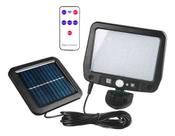 Luminária Solar 120 Cob Sensor Presença 3 Funções C/controle